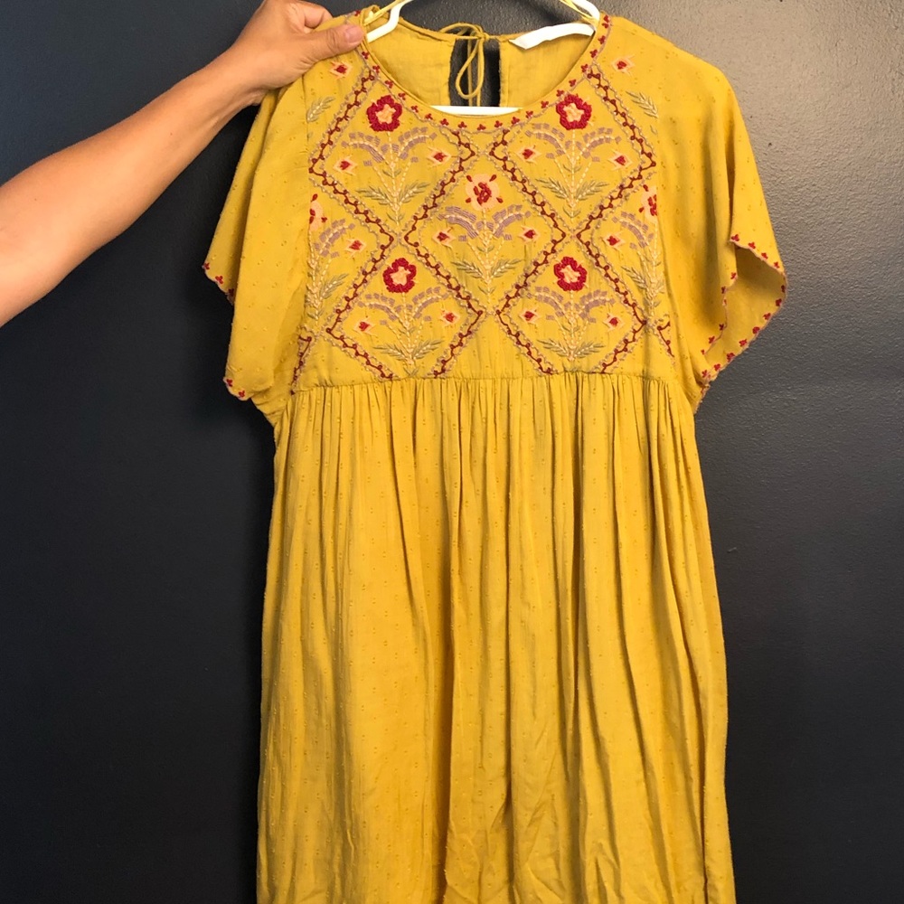 Zara embroidered dress